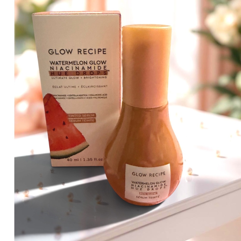 Glow Recipe - Watermelon Glow Niacinamide Hue Drops - Sun Glow Tinted Serum *NEW